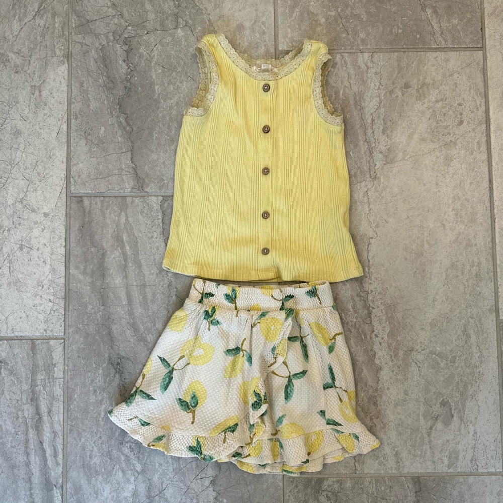 Jessica Simpson Sunny Yellow and Floral Kids Set